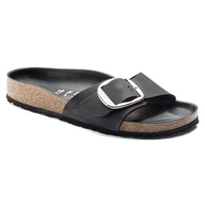 Birkenstock Madrid Big Buckle Leather| Black | Narrow – Women’s